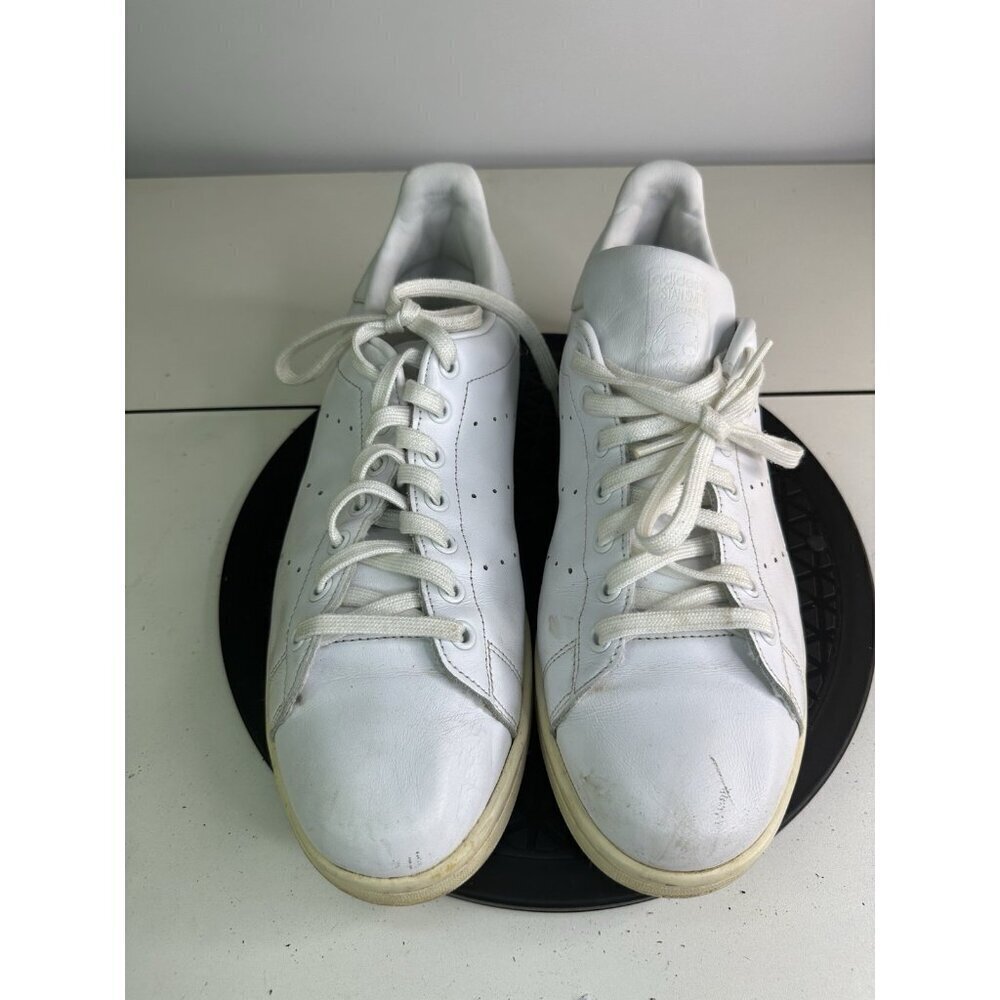Adidas Stan Smith Sneakers Mens Sz 11.5 Triple White Leather Tennis Shoes S75104